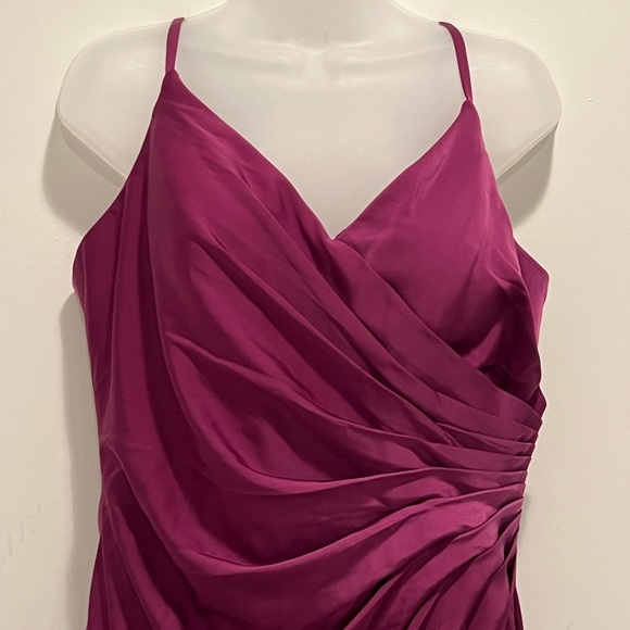 DA VINCI Magenta Draped Evening Gown Formal Maxi Dress/size 16W - Picture 5 of 12